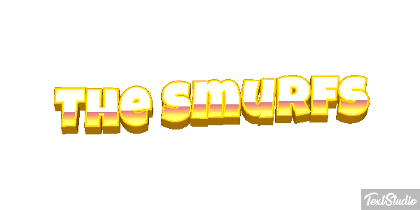 The Smurfs テキスト効果