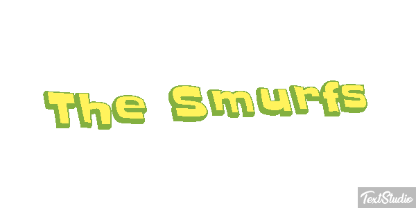 The Smurfs テキスト効果