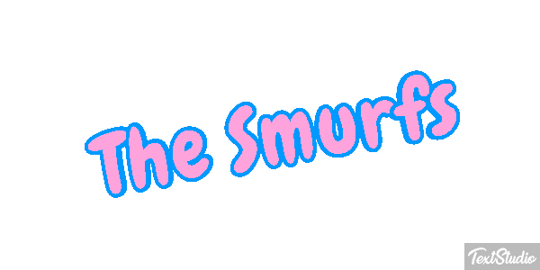 The Smurfs テキスト効果