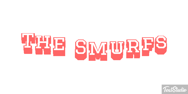 The Smurfs テキスト効果