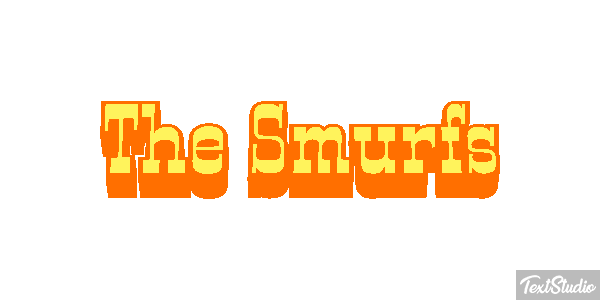 The Smurfs テキスト効果