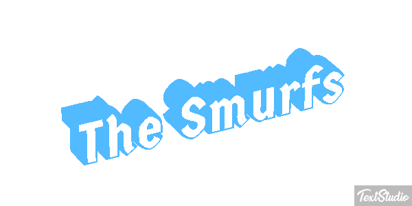 The Smurfs テキスト効果