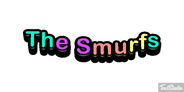 The Smurfs テキスト効果
