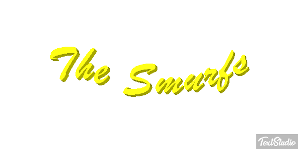 The Smurfs テキスト効果