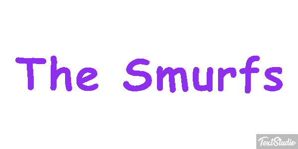 The Smurfs テキスト効果