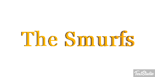 The Smurfs テキスト効果