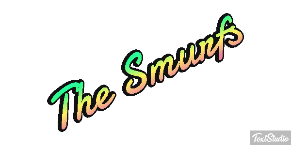 The Smurfs テキスト効果
