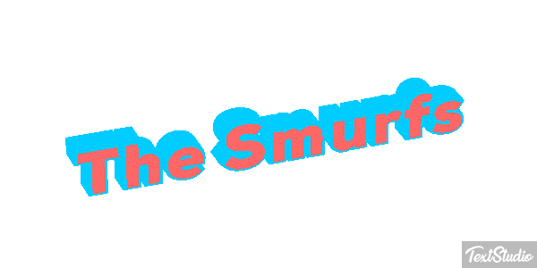The Smurfs テキスト効果