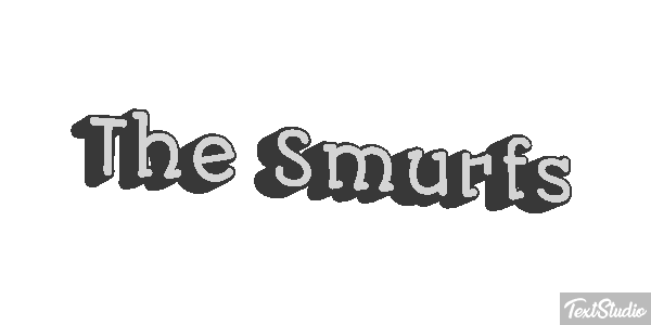 The Smurfs テキスト効果