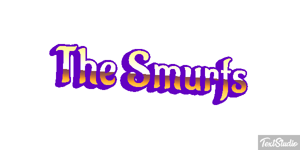 The Smurfs テキスト効果