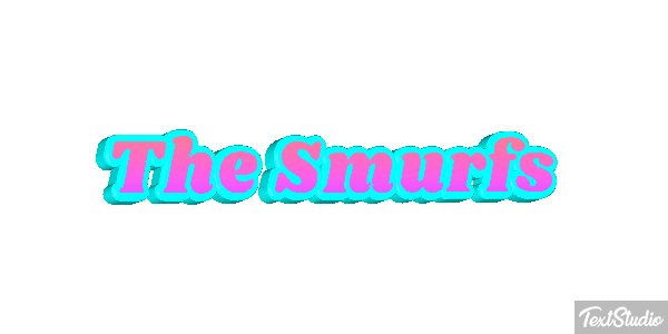 The Smurfs テキスト効果