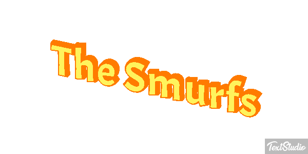 The Smurfs テキスト効果