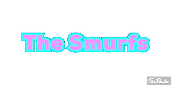The Smurfs テキスト効果