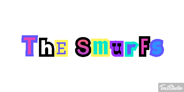 The Smurfs テキスト効果