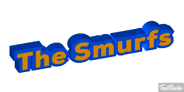 The Smurfs テキスト効果
