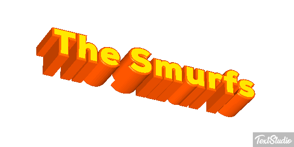The Smurfs テキスト効果