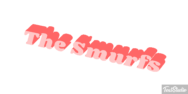 The Smurfs テキスト効果