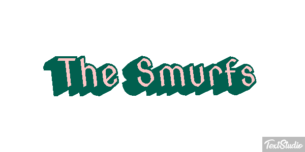 The Smurfs テキスト効果