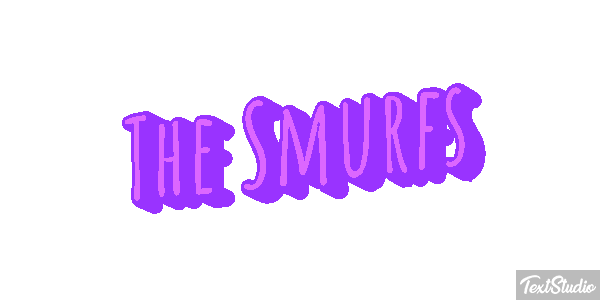 The Smurfs テキスト効果