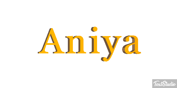 Aniya Text effect