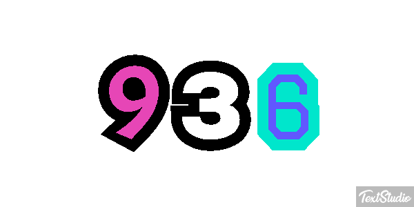 936 Efecto de texto