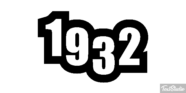 1932 Текстовый эффект