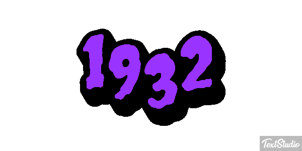 1932 Текстовый эффект