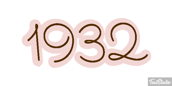 1932 Текстовый эффект