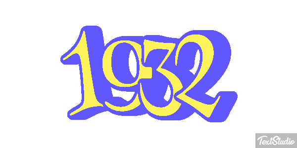1932 Текстовый эффект