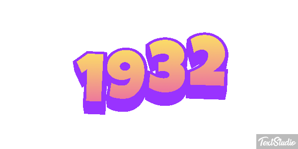 1932 Текстовый эффект