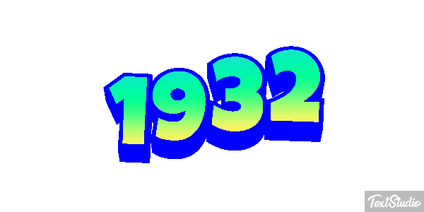 1932 Текстовый эффект