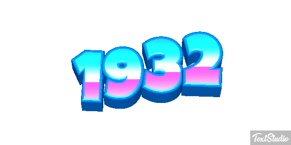 1932 Текстовый эффект
