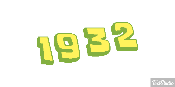 1932 Текстовый эффект