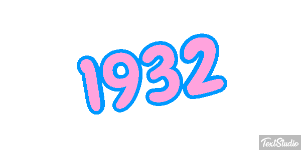 1932 Текстовый эффект
