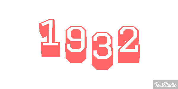 1932 Текстовый эффект
