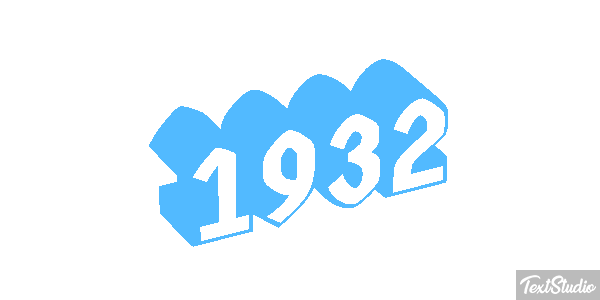 1932 Текстовый эффект