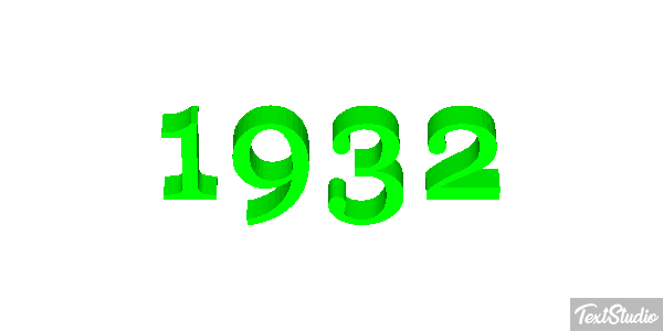 1932 Текстовый эффект