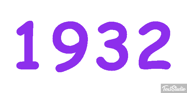 1932 Текстовый эффект