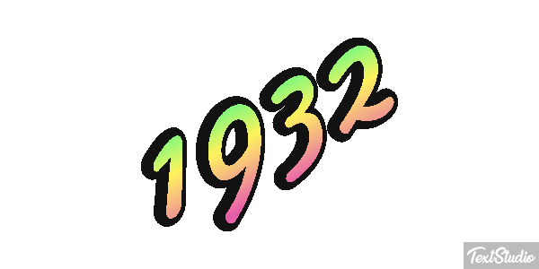 1932 Текстовый эффект