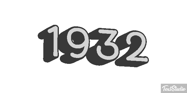 1932 Текстовый эффект