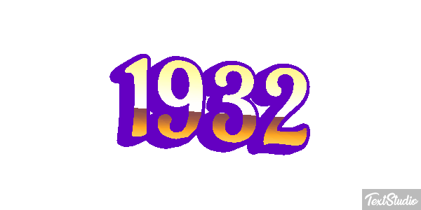 1932 Текстовый эффект