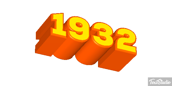 1932 Текстовый эффект