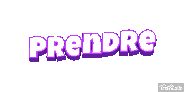 Prendre テキスト効果