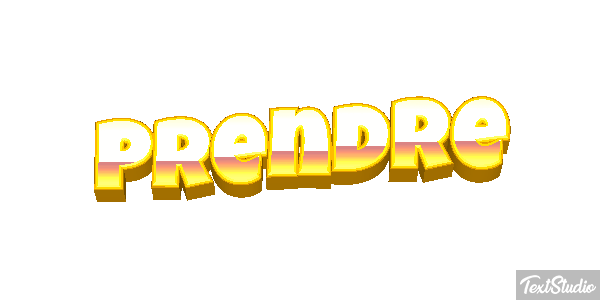 Prendre テキスト効果