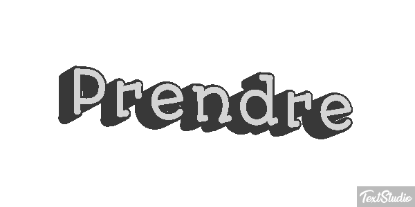 Prendre テキスト効果