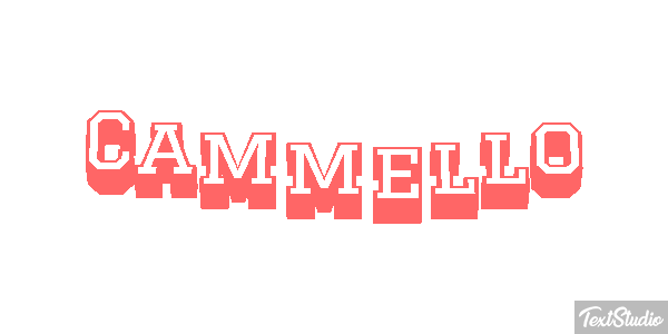 Cammello Effetto testo