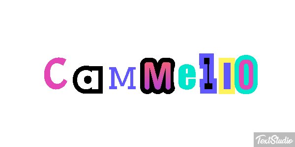 Cammello Effetto testo