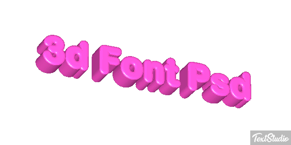 3D Font Psd Text effect