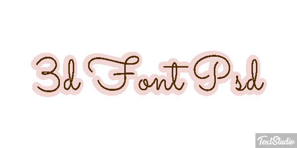 3D Font Psd Text effect
