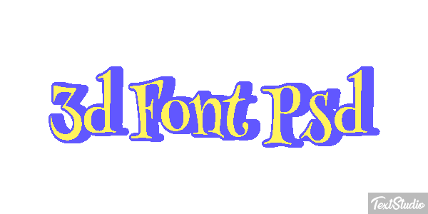 3D Font Psd Text effect